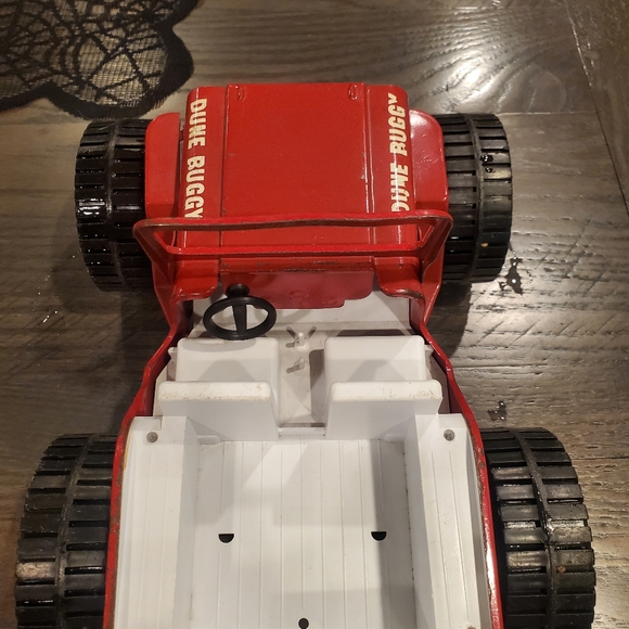 Vintage 1970’s Tonka Pressed Steel Red Big Wheel Dune Buggy Jeep 10x6 - Picture 4 of 10